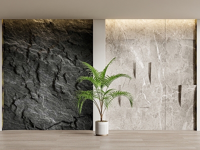 rubble stone background wall stone wall stone wall 3d model