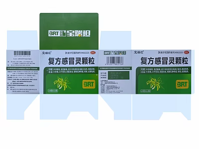 China Resources 999 Compound Ganmaoling Granules for Effective Cold Symptom Relief 3d model