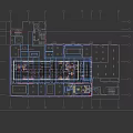 Modern Office Interior Design With Blue Wall Sofa Desk Chairs And Floor To Ceiling Windows