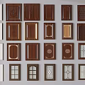 Various Cabinet Door Designs With Different Patterns Glass Panels And Colors