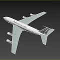 United States Air Force Large Transport Aircraft With National Insignia And Engines