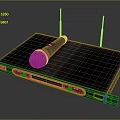 Computer Wireless Microphone Receiver With Dual Antennas Display Screen And Interface Ports