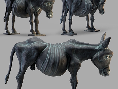 Donkey ornaments 3d model