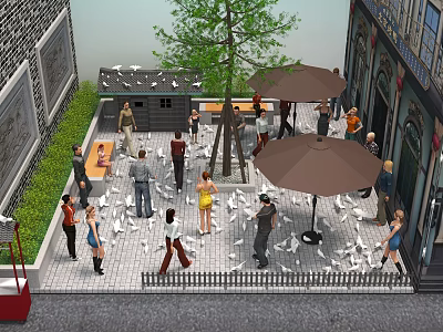 Modern loft widening 3d model