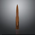 Copper Bullet With Metallic Shiny Surface Isolated On Dark Background