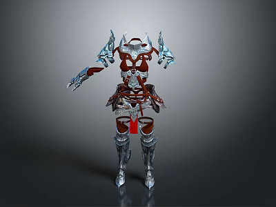 Female Knight Armor Knight Armor Samurai Warrior Steel Leather Equipment Medieval War Costume Knight Armor Knight Armor 3d model