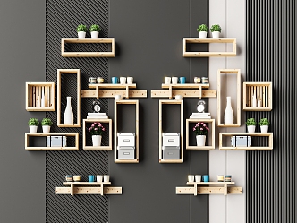 Modern Wall Shelf Wall Decorations Pendant 3d model