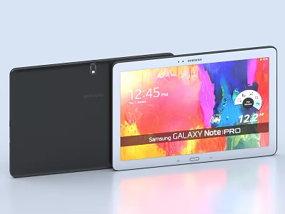 Samsung Galaxy Note Pro Tablet With Sleek Design And Vibrant Touchscreen 3d model