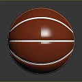 Shiny Red Basketball With White Lines On Smooth Surface And Reflection