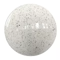 Decorative White Terrazzo Sphere Component With Colorful Chips And Smooth Surface 3d model