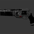 Modern Tactical Revolver With Black Silver Textured Body And Ergonomic Grip