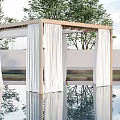 Modern curtain screen window curtain screen gauze curtain gauze mosquito net 3d model