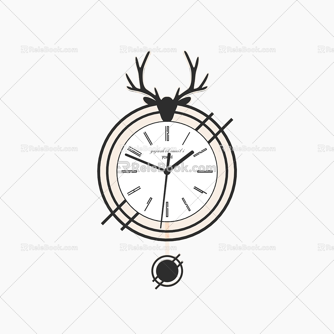 clock wall clock 3d model