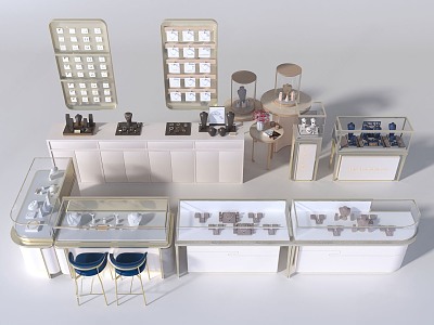 Modern Jewelry Store 3d model