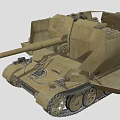 Military Tank With Heavy Armor Long Barrel Track System And Detailed Exterior Design