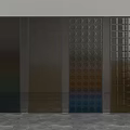 Modern Glass Room Dividers With Textured Patterned And Colorful Gradient Designs
