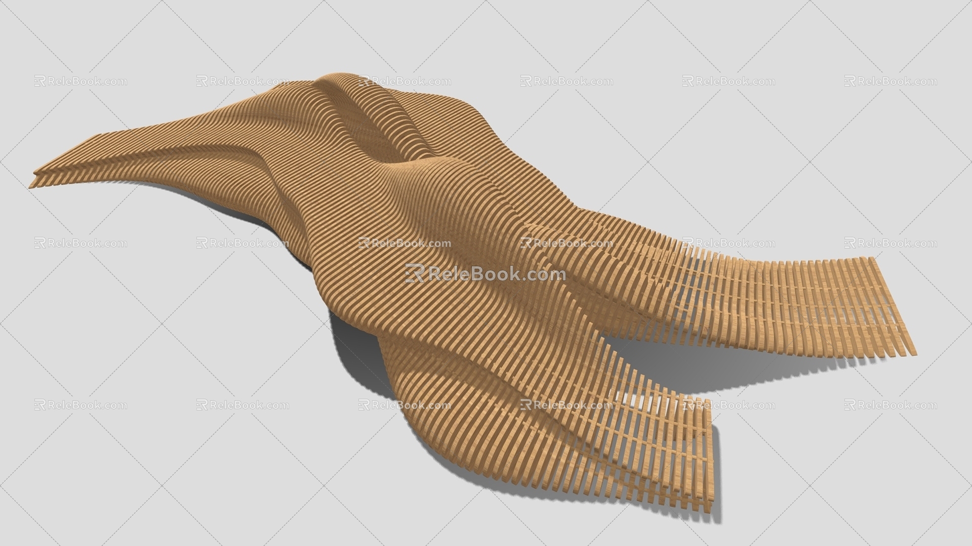 Outdoor Chair Special-shaped Public Seat Parametric Seat Public Seat 3d model