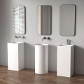 Column basin Wash basin Table basin 3d model