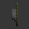 Two Industrial Mechanical Components With Circular Gear Design And Metal Structure