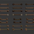 Display of Traditional Wooden Fences with Posts Railings and Classic Design Elements