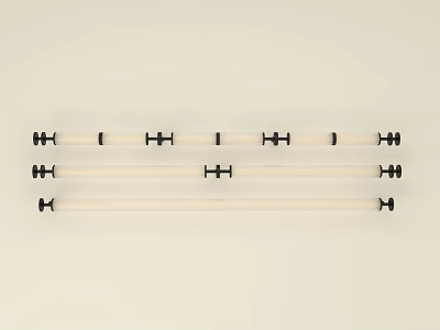 Modern Minimalist Wall Lamps With White Body And Black Accents For Home Decor 3d model