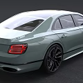 Luxury Light Green Sedan With Black Wheels Sunroof And Sleek Front Design