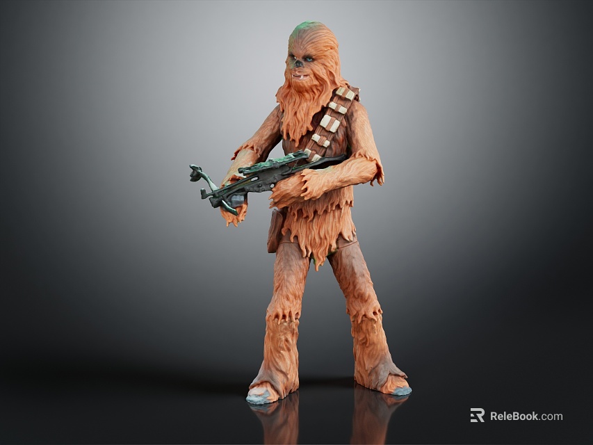 Modern game character Chewbaka Star Wars 3d model