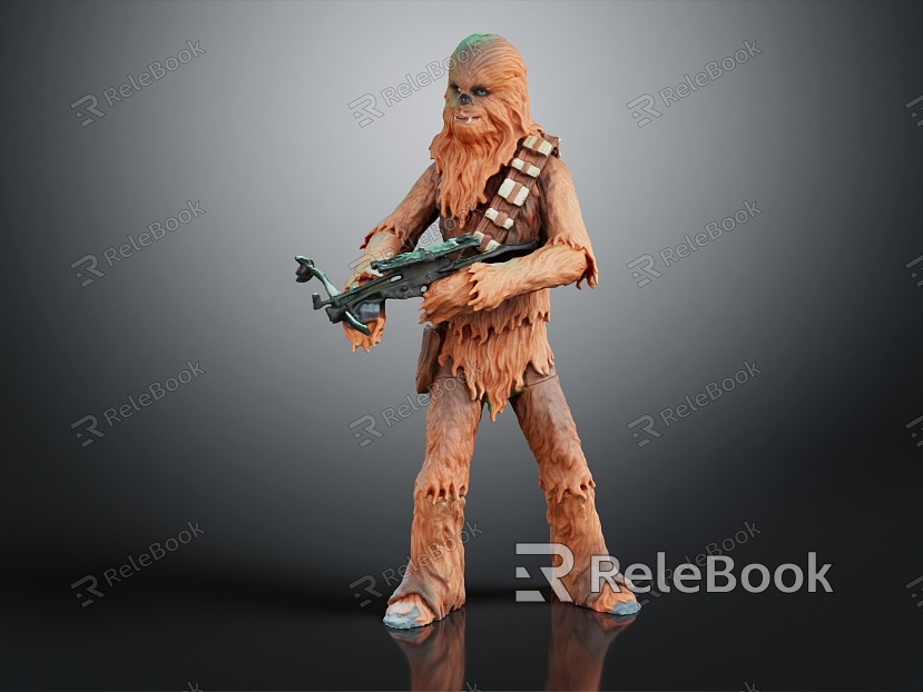 Modern game character Chewbaka Star Wars model