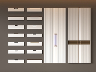 cabinet door panel wardrobe door drawer door panel 3d model