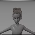 Realistic Mannequin Head Featuring Gray Brown Braided Hair And Updo Hairstyle