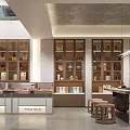 Stylish Tobacco And Liquor Store Interior With Displays And Furniture