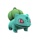 Cute Stuffed Turquoise Doll With Big Red Eyes Green Bulb Like Back And Dark Spots
