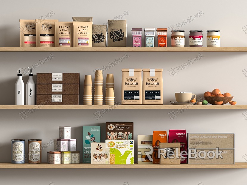 Food Beverage Bagged Coffee Beans model