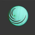 Turquoise Glass Sphere Decorative Ornament Set With Smooth Shiny Surface And Reflective Base