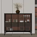 Poliform CODE New Chinese Sideboard Cupboard 3d model