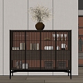 Poliform CODE New Chinese Sideboard Cupboard 3d model