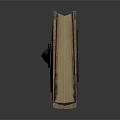 Ancient Leather Bound Book With Intricate Metal Carvings And Decorative Corners