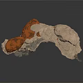 Natural Geological Rock Formation With Layered Strata Structure And Textured Surfaces