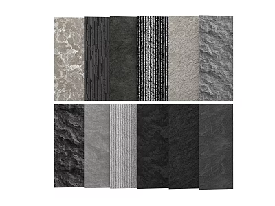 Modern Rock Wall Stone Texture Wall Retro Wall Culture Stone Back 3d model