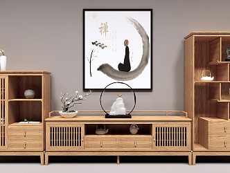 New Chinese TV Cabinet Combination 3d model