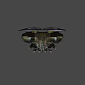Game Movie Character With Black And Yellow Armored Mechanical Design In Starry Space