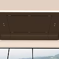 Stylish Contemporary Ceiling Design With Recessed Lighting And Metallic Frame Trim Details