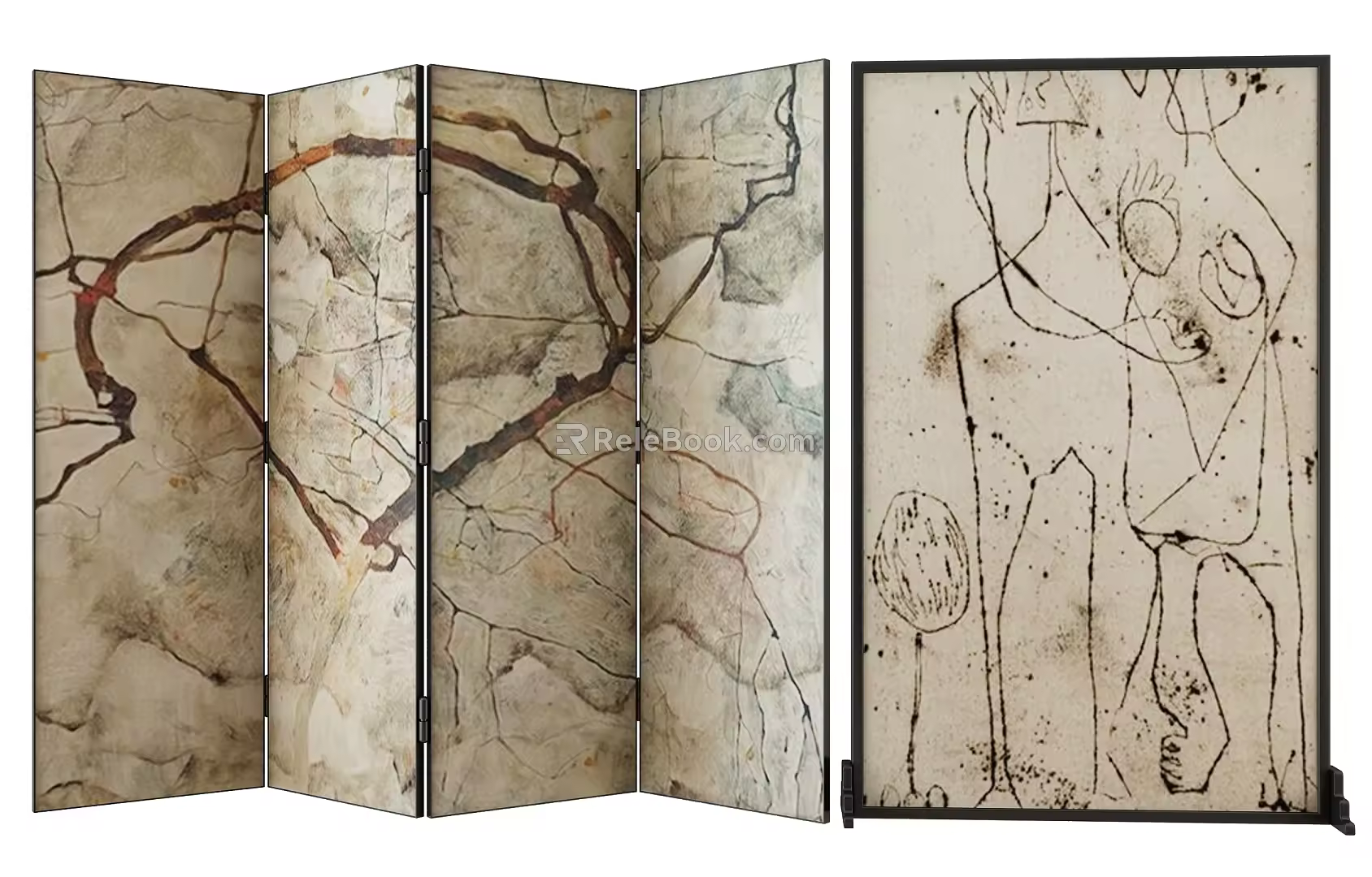 Middle Ancient Screen 3d model