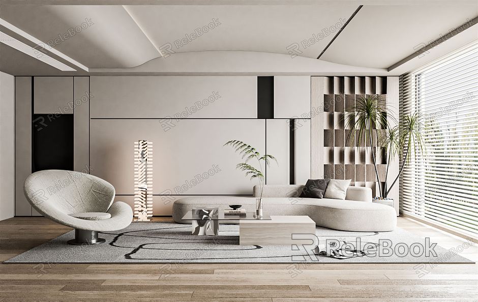 modern living room model