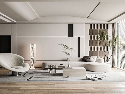 modern living room model