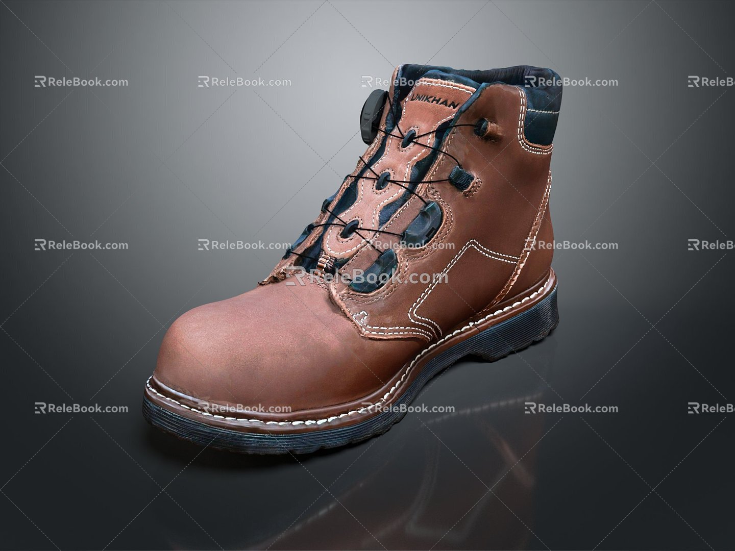 Modern Boots Men's Boots Old Boots Old Leather Boots Leather Boots 3d model