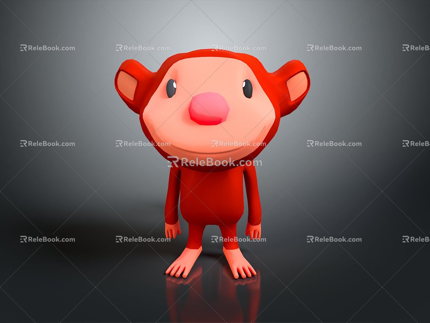 Monkey Monkey Cartoon Monkey Anime Monkey Stylized Monkey Fantasy Style Monkey Toy 3d model