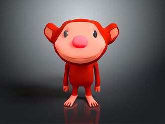 Monkey Cartoon Monkey Anime Monkey Stylized Monkey Fantasy Style Monkey Toy 3d model