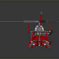 Detailed Lego Helicopter Model With Building Blocks Construction And Mechanical Design