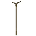 Modern Golden Street Lights Design For Public Spaces With Decorative Tops